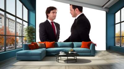 two businessmen shaking hands Wall mural