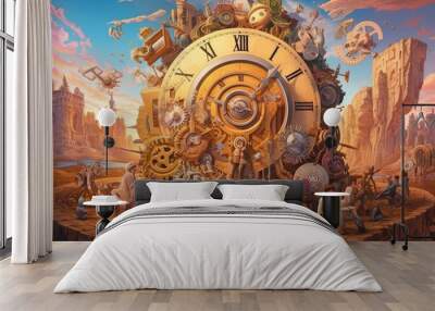 Digital Artwork Generated with AI Wall mural