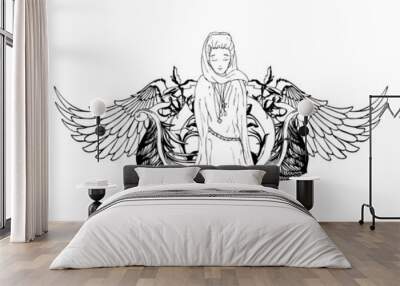 emblem Wall mural