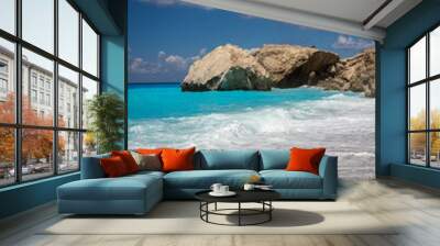 Blue Water Beach Wall mural