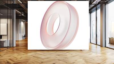 Tube transparent gradient glass 3d shape Wall mural