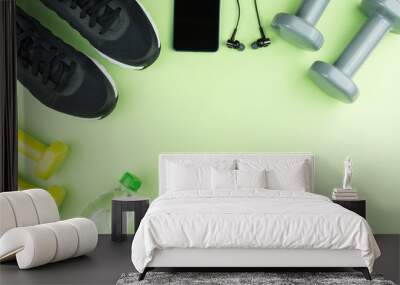 Sports equipment for fitness Wall mural