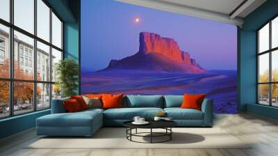 Beautiful Desert Landscape, sandstone riddle, ancient enigma of the desert, intimate question, evening sands, timeless challenge Wall mural