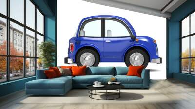 car small cartoon side Wall mural