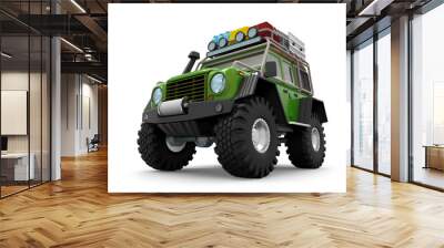 suv off-road sand cartoon Wall mural