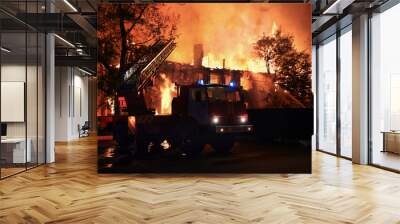 fire engine Wall mural