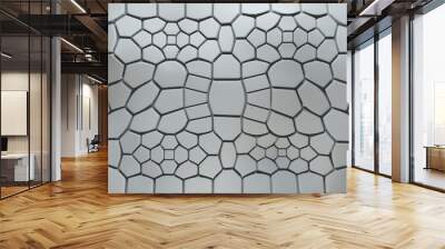 abstract 3d background with extruded polygons Wall mural