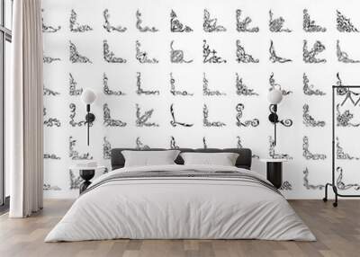 One hundred corner set Wall mural