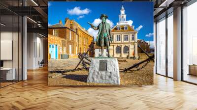 A view of King's Lynn, a seaport and market town in Norfolk, England Wall mural