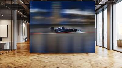 Formula 2.0 races down the streets Wall mural