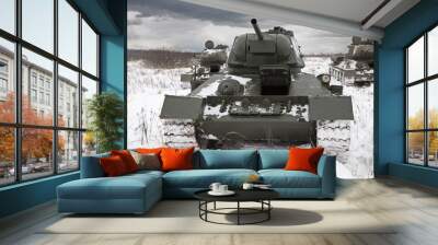 Russian Tanks Wall mural