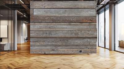 The texture of the old weathered wooden floor Wall mural