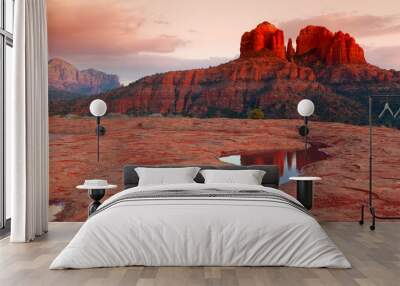 Cathedral Rock Reflection Wall mural