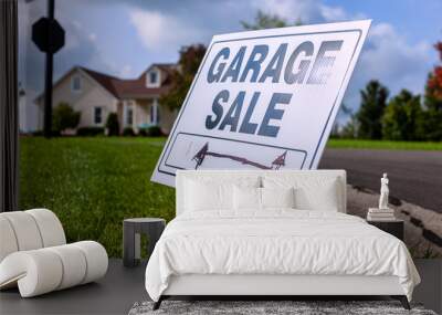 Garage sale sign Wall mural