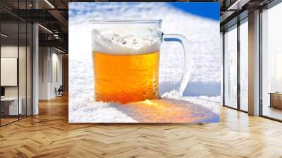 Beer snow Wall mural