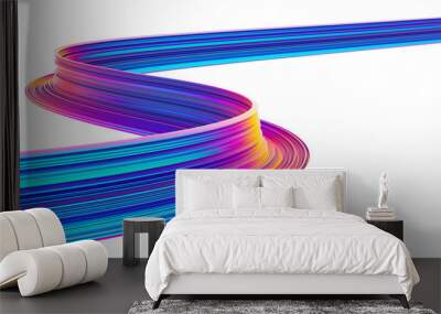 abstract holographic design element in motion for backgrounds Wall mural