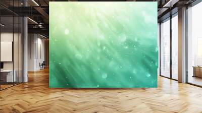 Gentle grainy gradient with pastel green and blue, 4K hyperrealistic photo Wall mural