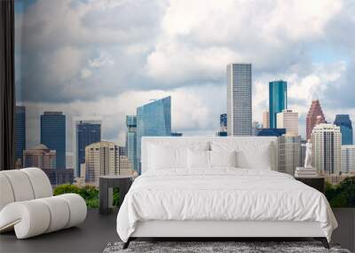 houston, tx skyline cityscape 2 Wall mural