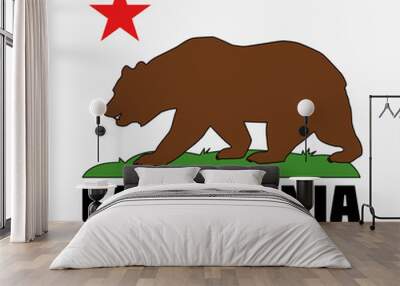 State of California Flag Wall mural