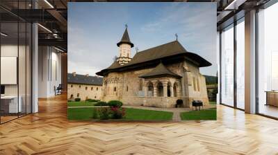 Sucevita orthodox monastery, Bucovina, UNESCO world heritage site Wall mural