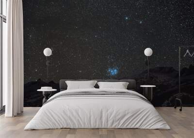 Les Pleiades au dessus des Alpes Wall mural