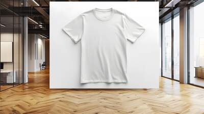 white t shirt isolated Wall mural