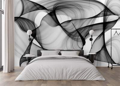 Abstract black and white background Wall mural