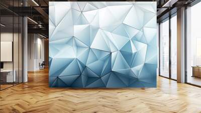 abstract blue water background in polygonal style Wall mural