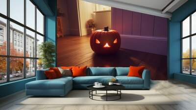 Cute background design for Halloween. Wall mural