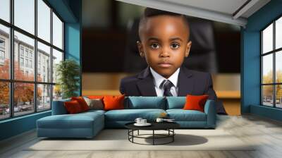 Young businessman in the office with an elegant suit Wall mural