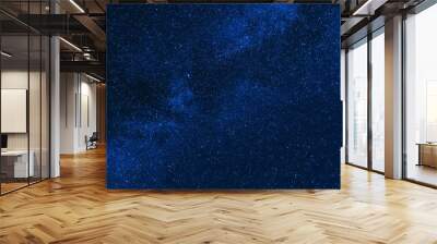 stars background a blue starry sky at dark night Wall mural