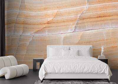 texture of natural marble with a yellow pattern Wall mural