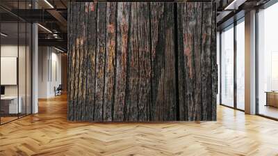 texture of natural wooden Board Wall mural