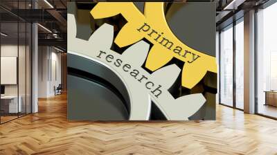 Primary Research concept, 3D rendering Wall mural