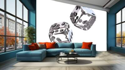 transparent dice Wall mural