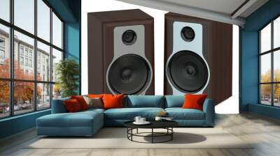 wooden loudspeakers Wall mural