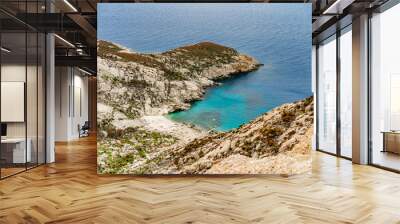 The Cala Santa Maria in the isle of Montecristo, in the Tyrrhenian Sea and part of the Tuscan Archipelago. It's a state nature reserve and inspired Alexandre Dumas' novel l The Count of Monte Cristo. Wall mural