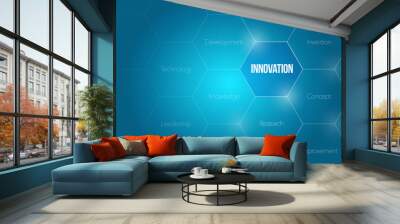 business innovation diagram concept illustration Wall mural