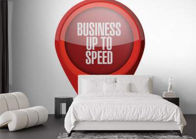 Business up to speed point locator Wall mural