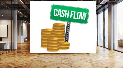 cash flow and signs Wall mural