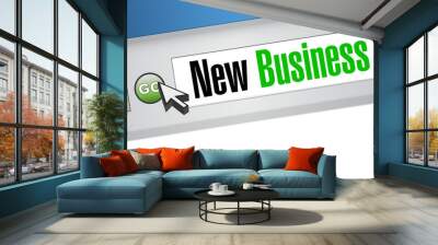 new business online sign concept Wall mural