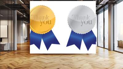 Thank you Award medals Wall mural