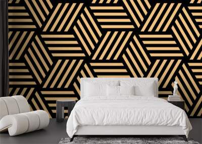 Abstract repeating seamless geometric pattern Wall mural