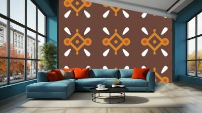 Seamless abstract geometric pattern Wall mural