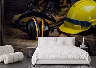 Standard construction safety Wall mural