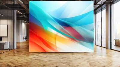 Colorful creative abstract background, ideal for adding energy and vibrancy to digital artwork, presentations, and design projects. Wall mural