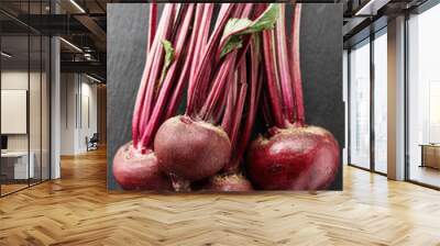 whole beets on the table Wall mural