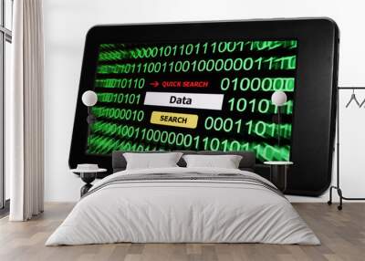 Data on Tablet pc Wall mural