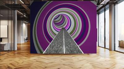 Driving to the world of illusion Wall mural