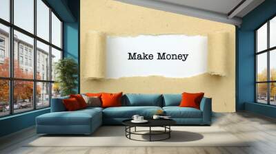 Make money Wall mural